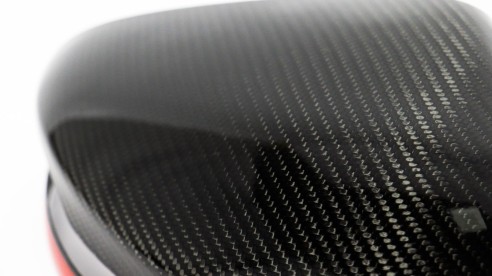 Carbon Fiber Mirror Covers with Red Stripe for Mercedes-Benz G-Class W463A W464 G63