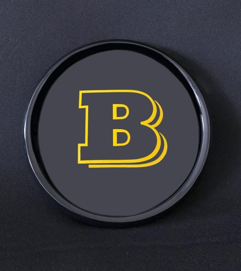 Plastic Yellow Brabus front grille badge logo for Mercedes-Benz G-Wagon W463a W464