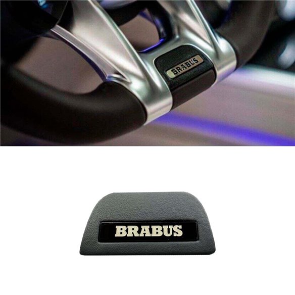 Steering wheel BLACK emblem badge insert Brabus for Mercedes-Benz W463A W464 AMG