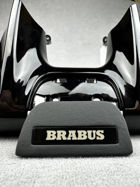 Steering wheel BLACK emblem badge insert Brabus for Mercedes-Benz W463A W464 AMG