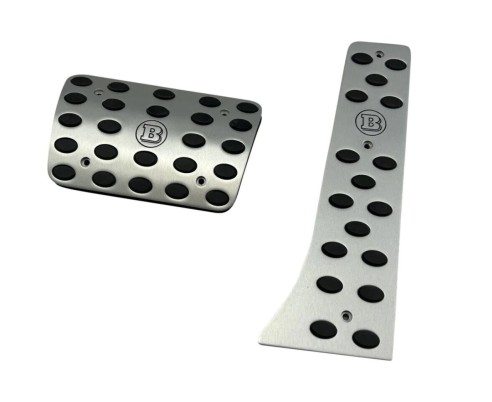 Aluminum GREY Brabus Pedal Pads for Mercedes-Benz W463A W464 G-Class