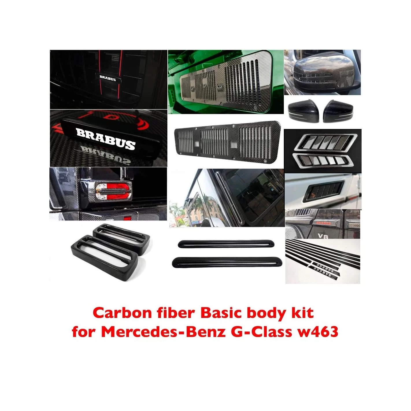 Carbon fiber Basic body kit for Mercedes-Benz G-Class w463