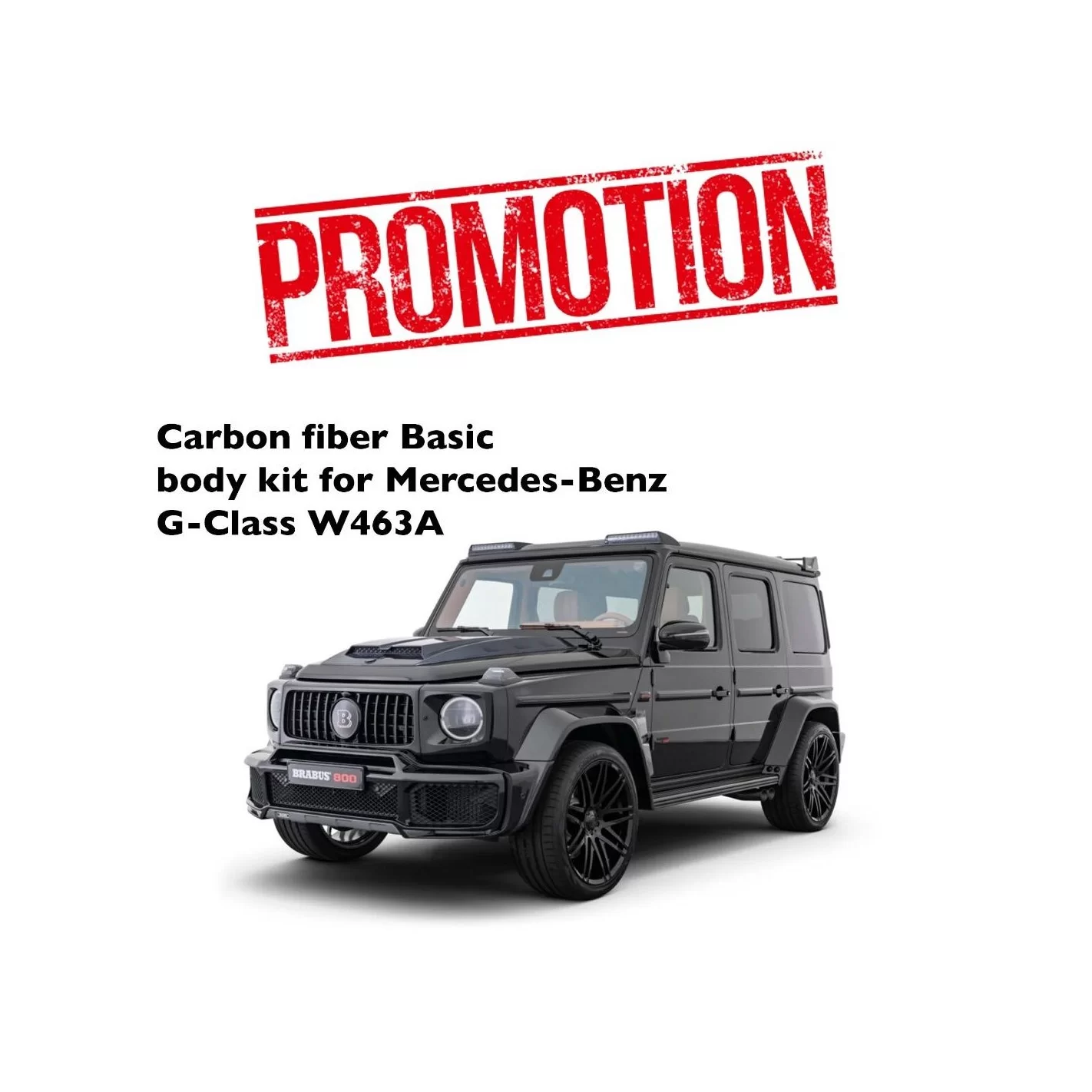 Carbon fiber Basic body kit for Mercedes-Benz G-Class W463A