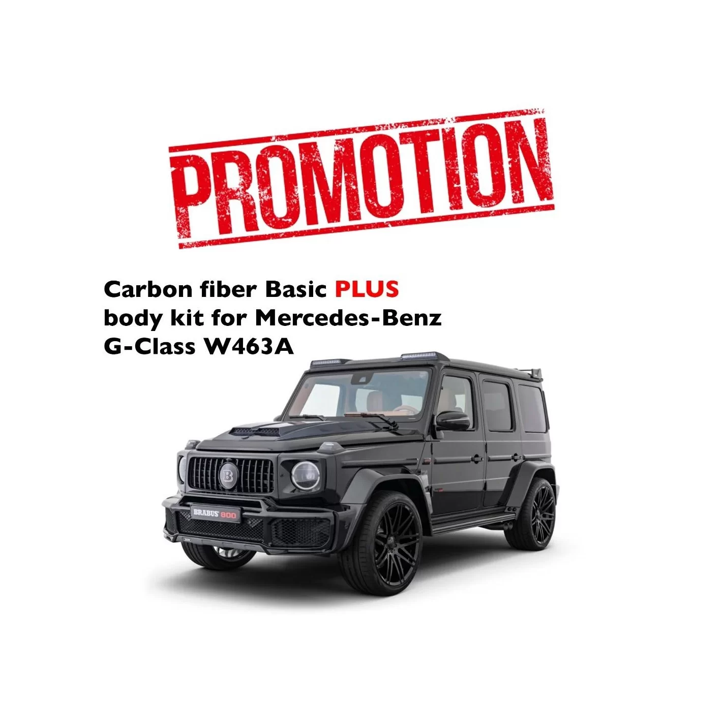 Carbon fiber Basic PLUS body kit for Mercedes-Benz G-Class W463A W464