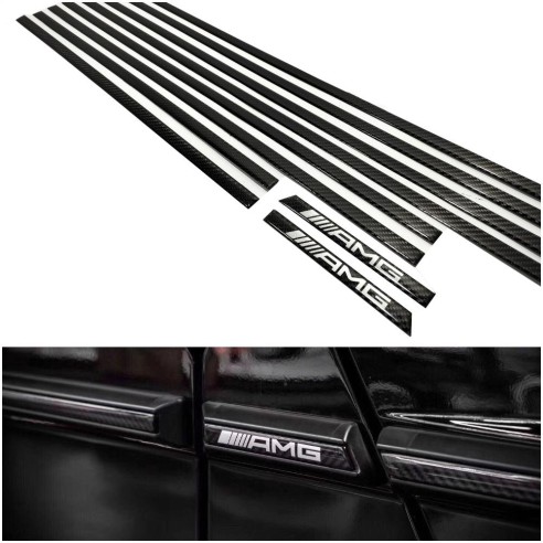  - G Class W463 - Carbon fiber side mouldings insertions set AMG for 3-door SWB Mercedes-Benz W463 G-Class - 2 - Carbon fiber si