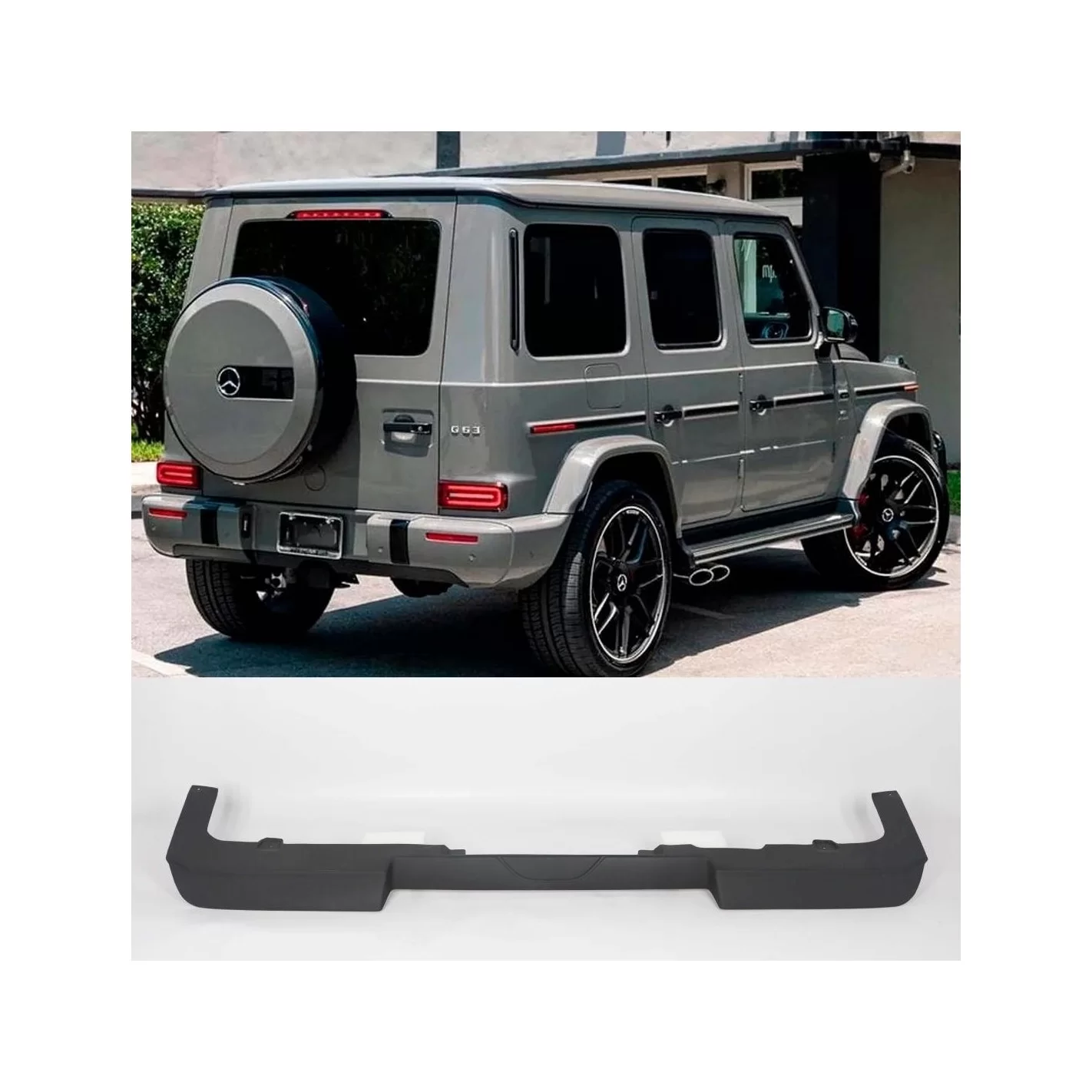 Fiberglass rear AMG bumper diffuser for Mercedes-benz w463a g-wagon g-class