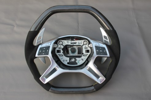 Mercedes-Benz E-Class G-Class GL-Class ML-CLass W166 X166 W463 Steering Wheel Carbon Alcantara