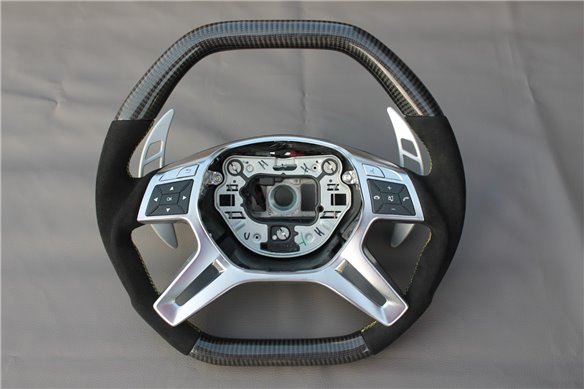 Mercedes-Benz E-Class G-Class GL-Class ML-CLass W166 X166 W463 Steering Wheel Carbon Alcantara