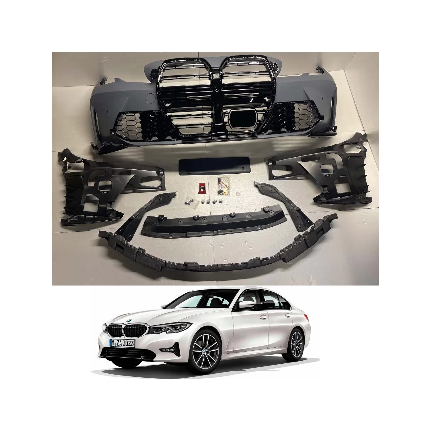 Front bumper M3 G80 Style for BMW G20 G21