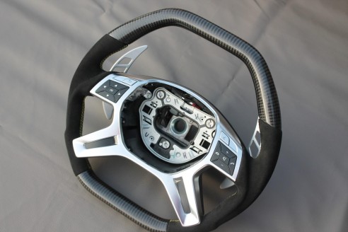 Mercedes-Benz E-Class G-Class GL-Class ML-CLass W166 X166 W463 Steering Wheel Carbon Alcantara