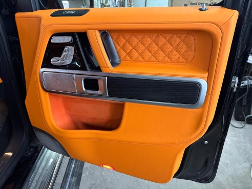 Brabus orange Interior upholstery trim remanufacture for Mercedes Benz W463A G-Class G-Wagon