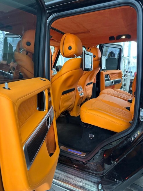 Brabus orange Interior upholstery trim remanufacture for Mercedes Benz W463A G-Class G-Wagon