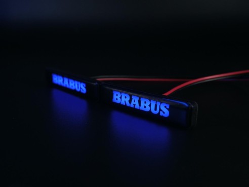 BLUE LED Brabus emblem for fender inserts Brabus Widestar body kit Mercedes W463A