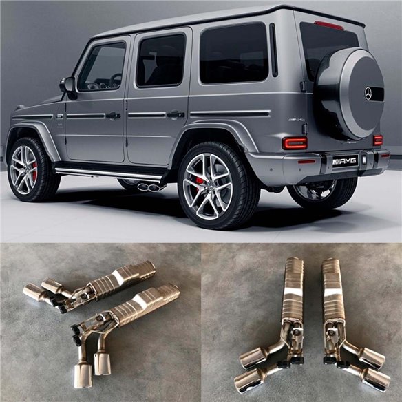 AMG exhaust system for Mercedes-Benz G63 AMG G500 BRABUS W463A W464 2018-2022