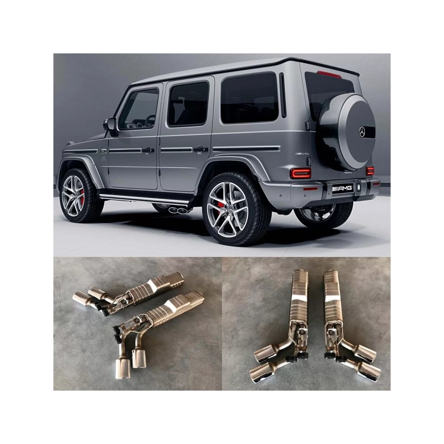 AMG exhaust system for Mercedes-Benz G63 AMG G500 BRABUS W463A W464 2018-2022