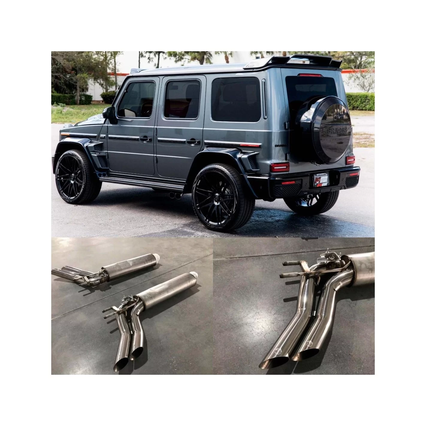 Brabus exhaust system for Mercedes-Benz G63 AMG G500 BRABUS W463A W464 2018-2022