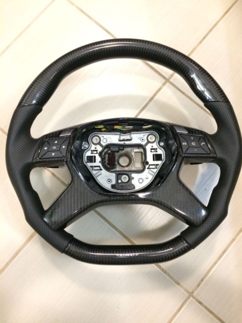 Mercedes-Benz E-Class G-Class GL-Class ML-CLass W166 X166 W463 Steering Wheel Carbon Leather