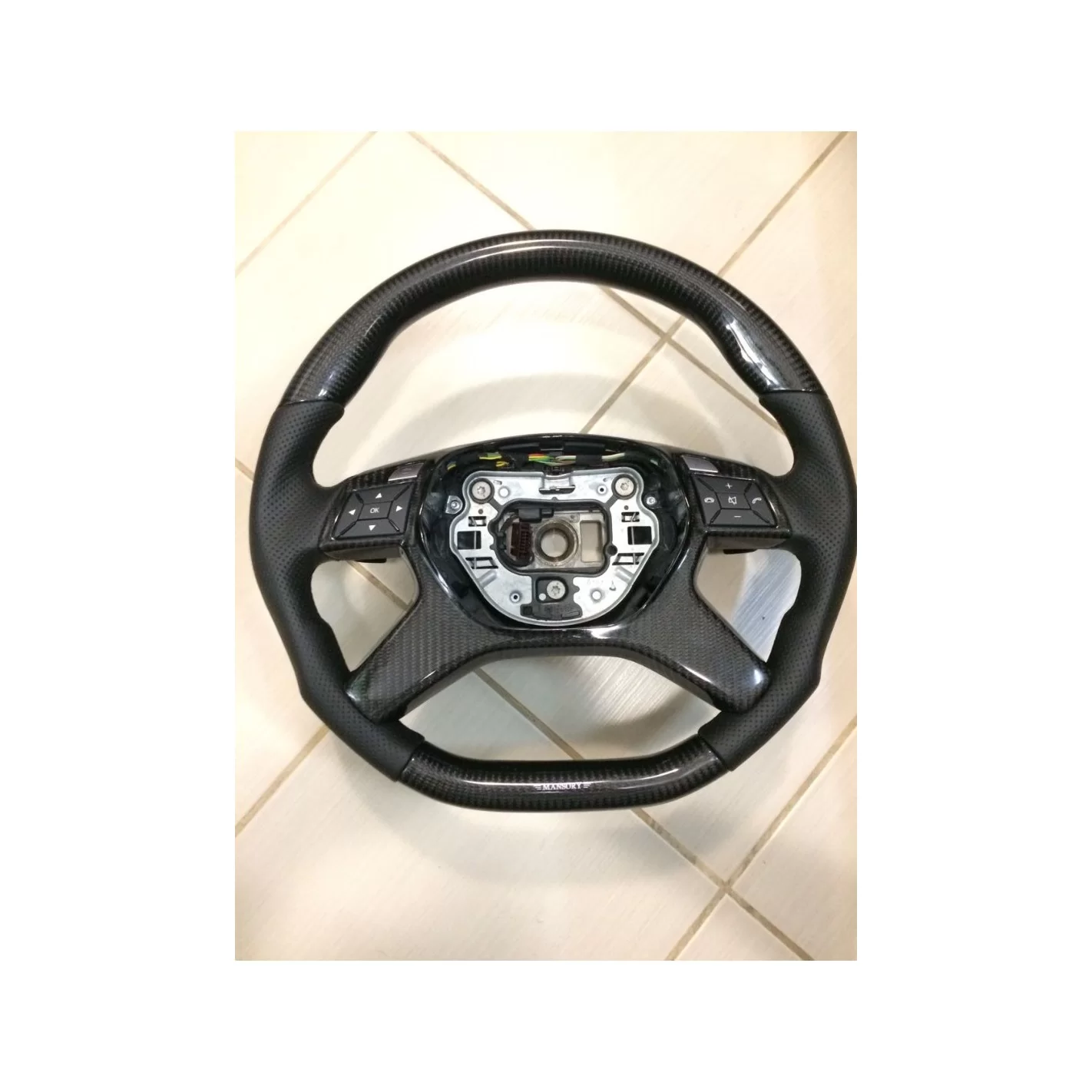 Mercedes-Benz E-Class G-Class GL-Class ML-CLass W166 X166 W463 Steering Wheel Carbon Leather