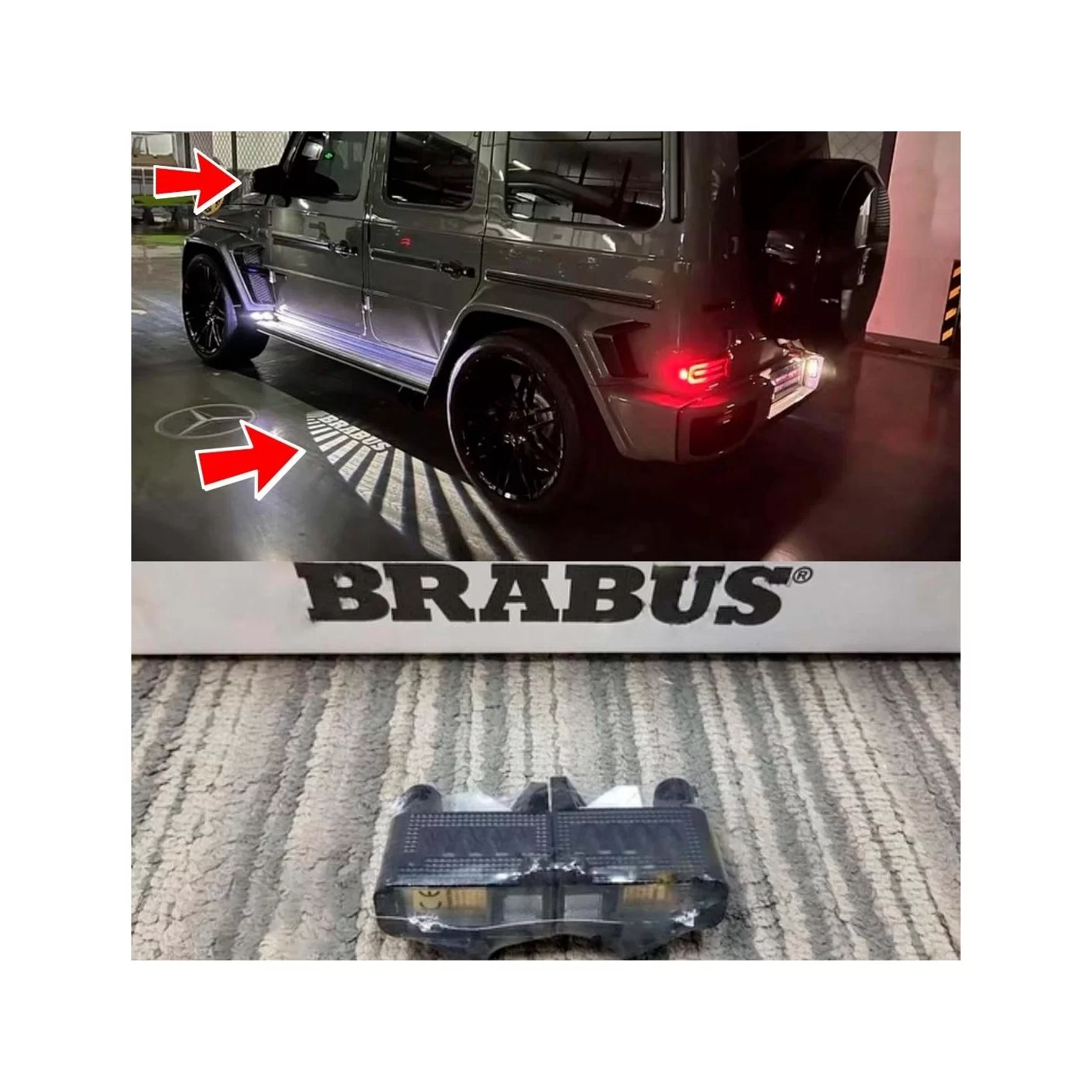 LIGHTING BRABUS LOGO LCD PROJECTOR FOR MERCEDES-BENZ W463A G-WAGON