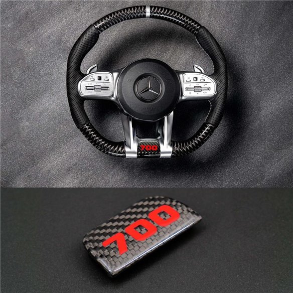 Сarbon fiber Brabus 700 Emblem Badge for AMG Steering Wheels Mercedes G-Class W463A