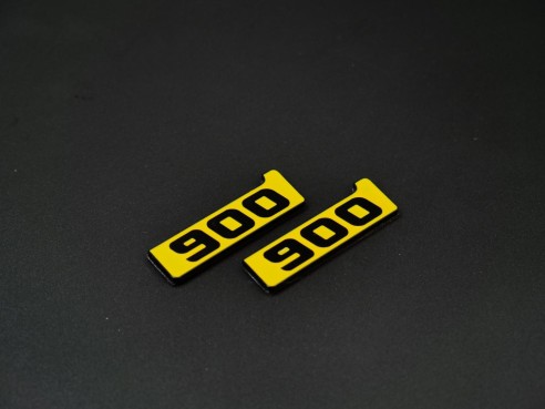 Metallic Brabus 900 yellow fenders emblem logo badges for Mercedes-Benz W463A G-Class