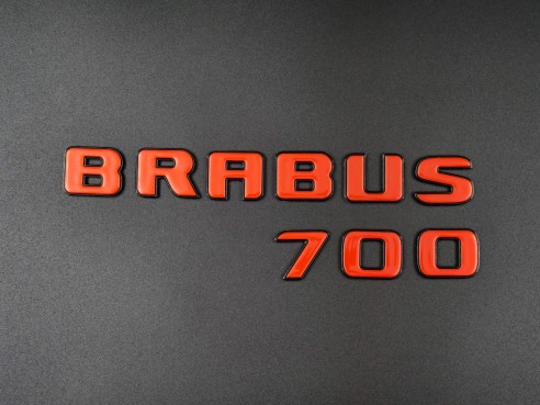 Brabus 700 emblem logo ORANGE metallic for Mercedes-Benz W463A W464 G-Class