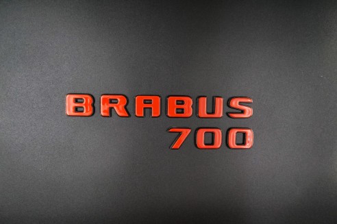 Brabus 700 emblem logo ORANGE metallic for Mercedes-Benz W463A W464 G-Class