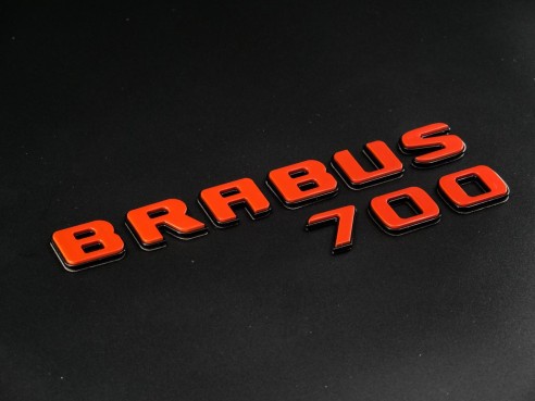 Brabus 700 emblem logo ORANGE metallic for Mercedes-Benz W463A W464 G-Class