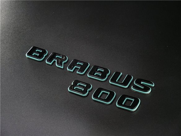 Metallic Brabus 800 Tiffany with Black emblems badges set for Mercedes-Benz G-class w463a w464