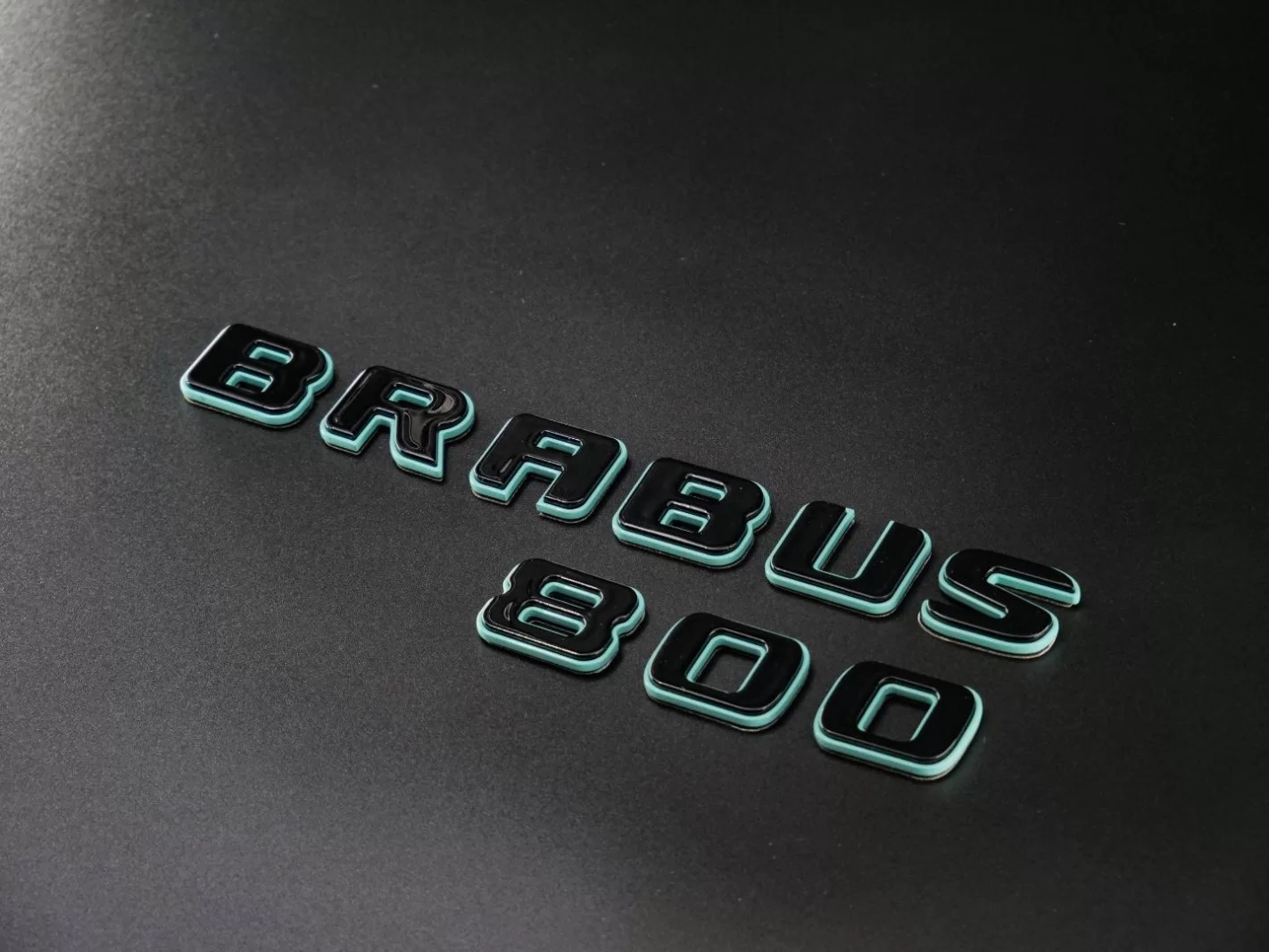 Metallic Brabus 800 Tiffany with Black emblems badges set for Mercedes-Benz G-class w463a w464