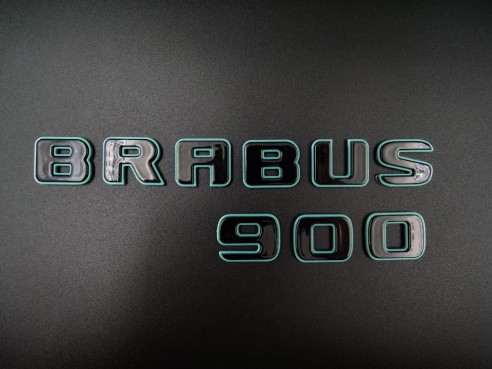 Metallic Brabus 900 Tiffany with Black emblems badges set for Mercedes-Benz G-class w463a w464