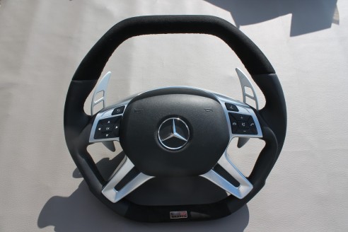 Mercedes-Benz E-Class G-Class GL-Class ML-Class W166 X166 W463 Steering Wheel Leather Alcantara