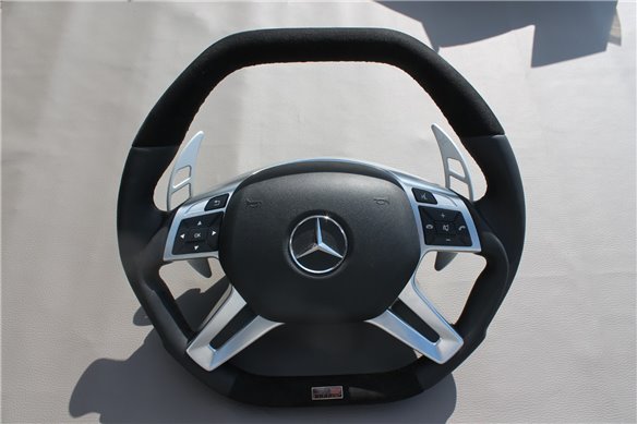 Mercedes-Benz E-Class G-Class GL-Class ML-Class W166 X166 W463 Steering Wheel Leather Alcantara