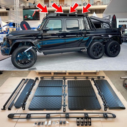  - G Class W463A XLP 900 6x6 - Metalic roof rack for Mercedes-Benz W463A 6x6 G-Wagon - 1 - Metalic roof rack for Mercedes-Benz W