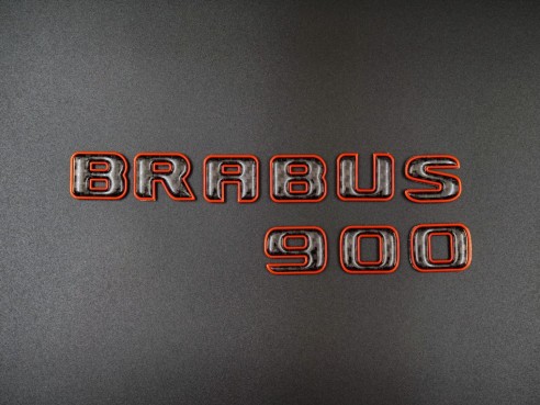 Brabus 900 orange with carbon emblem for Mercedes-Benz W463A