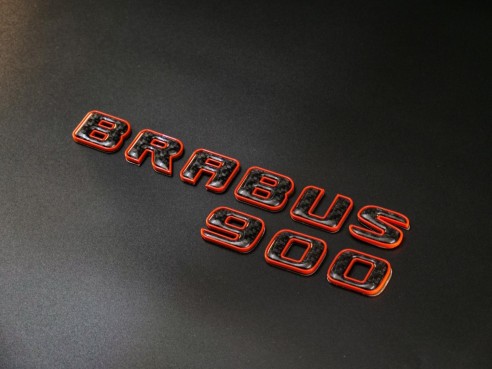 Brabus 900 orange with carbon emblem for Mercedes-Benz W463A