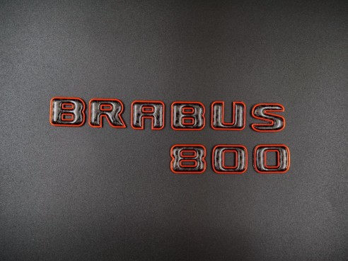 Brabus 800 orange with carbon emblem for Mercedes-Benz W463A