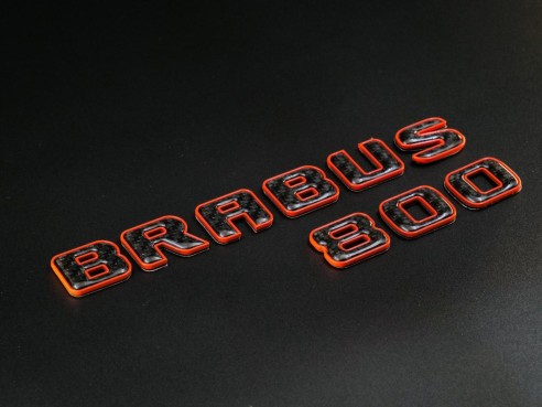 Brabus 800 orange with carbon emblem for Mercedes-Benz W463A