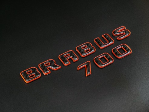 Brabus 700 orange with carbon emblem for Mercedes-Benz W463A