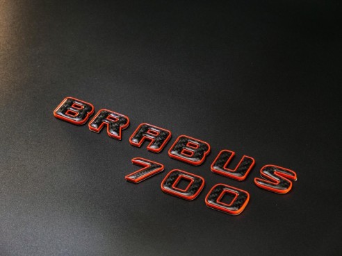 Brabus 700 orange with carbon emblem for Mercedes-Benz W463A