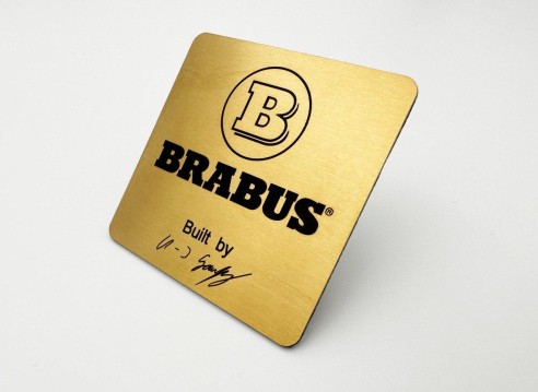 Metal Brabus engine compartment emblem badge sticker for Mercedes-Benz W463