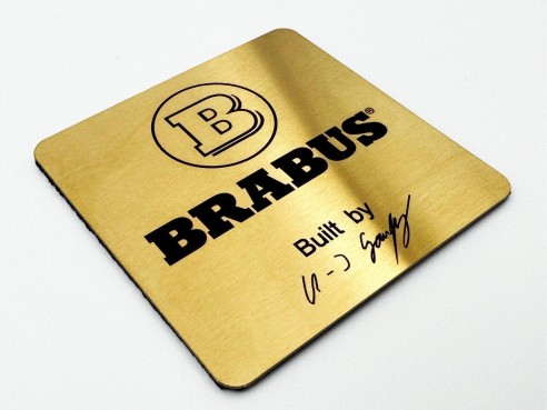 Metal Brabus engine compartment emblem badge sticker for Mercedes-Benz W463