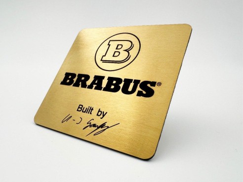 Metal Brabus engine compartment emblem badge sticker for Mercedes-Benz W463