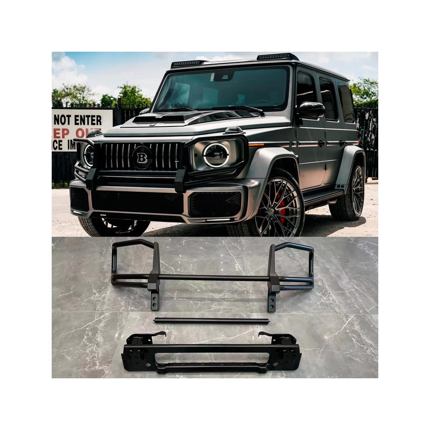 Front bumper guard G-Wagon W463A Brabus for Mercedes-Benz