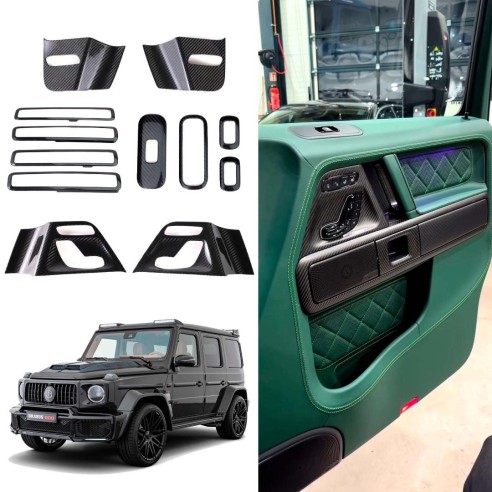  - G Class W463A - Carbon fiber decor of door panels for Mercedes W463A - 1 - Carbon fiber decor of door panels for Mercedes W46