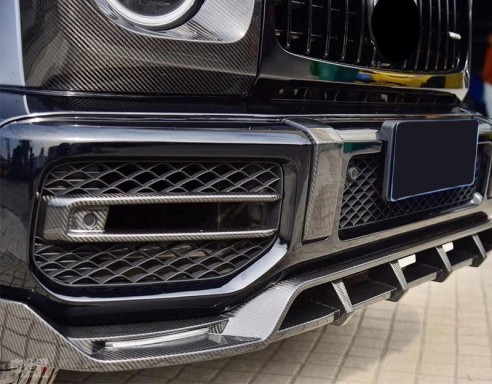 Carbon fiber diffusers for W463a Mercedes-Benz AMG bumpers