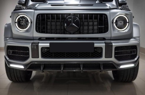 Carbon fiber diffusers for W463a Mercedes-Benz AMG bumpers