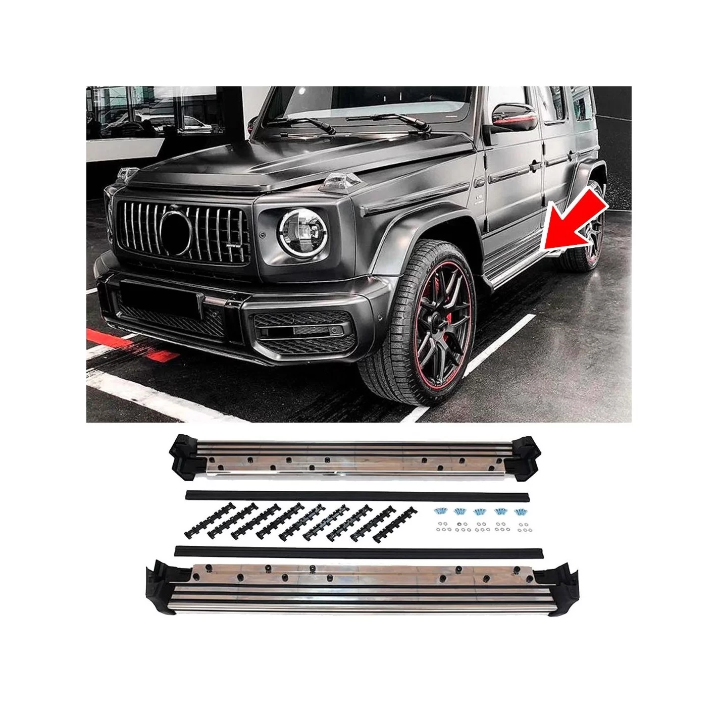 Сhrome W463A Side Step Running Boards for Mercedes-Benz G-Class