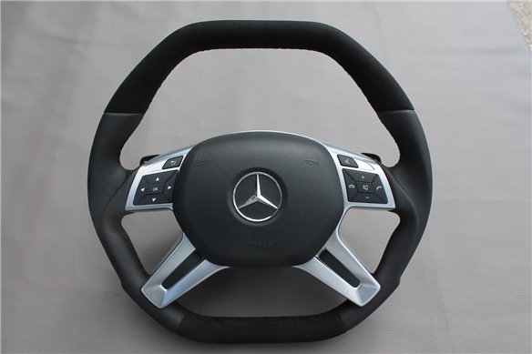 Mercedes-Benz E-Class G-Class GL ML W166 X166 W463 Steering Wheel Leather Alcantara