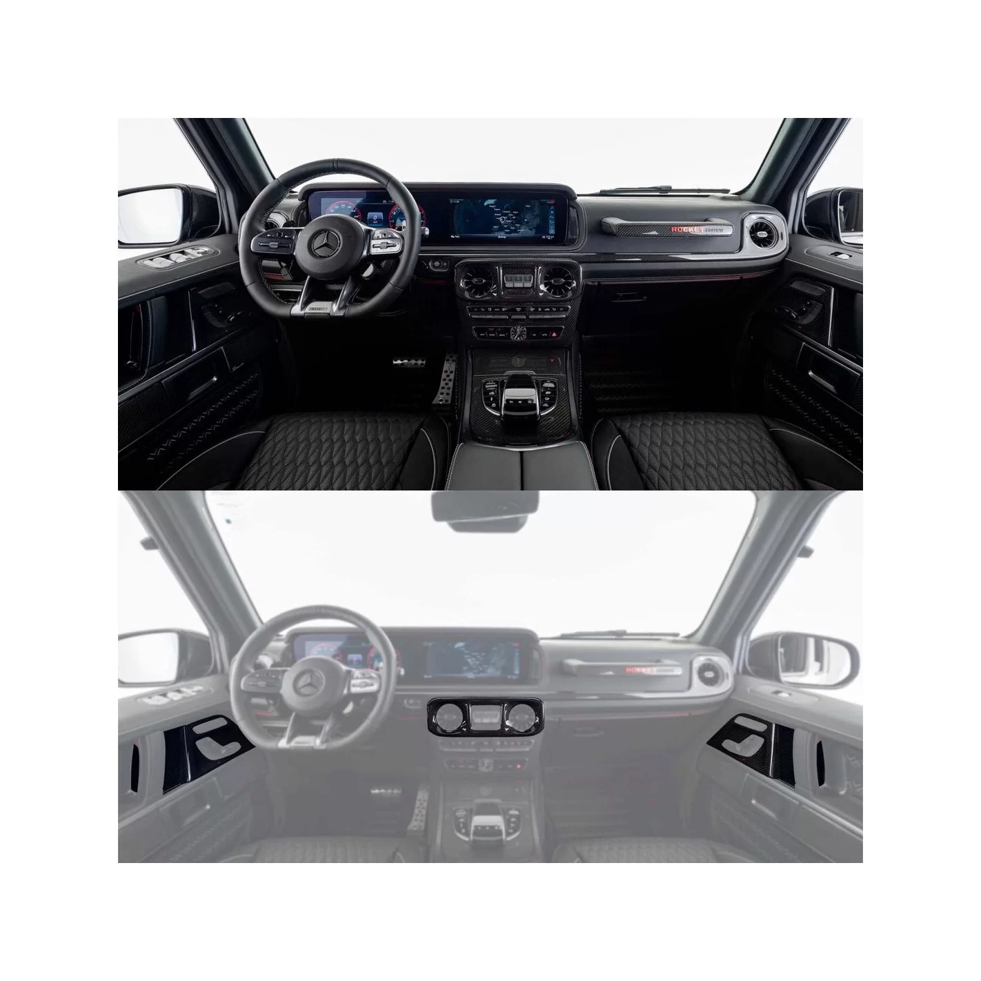 BRABUS Carbon Package Interior trim II glossy for Mercedes W463A